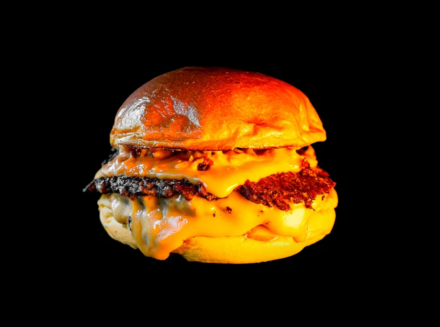 Hamburguesa smash con pan brioche de Briox