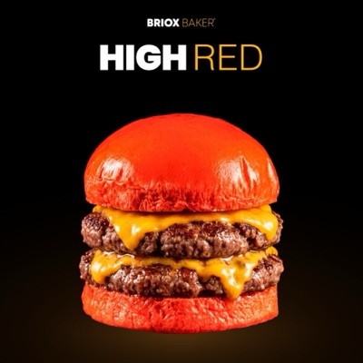 HIGH RED de Briox Baker, imagen lista para publicar