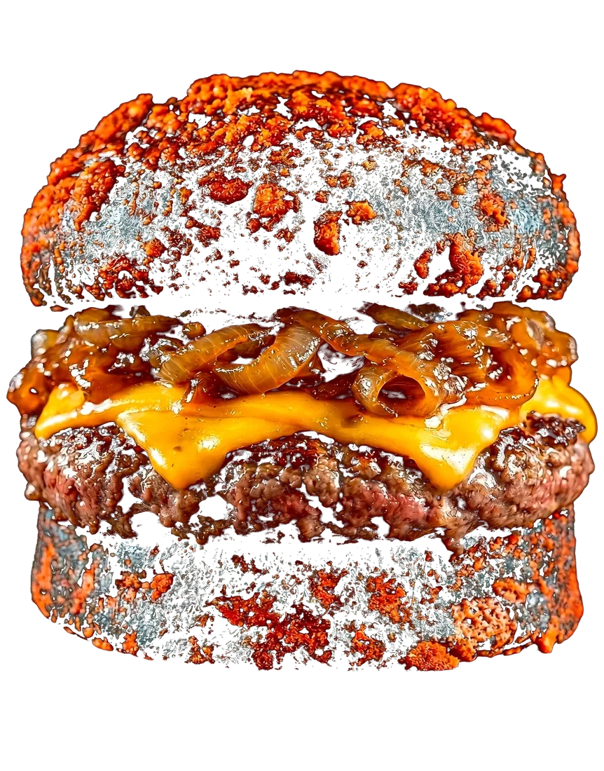 BLACK LOTUS montado en hamburguesa