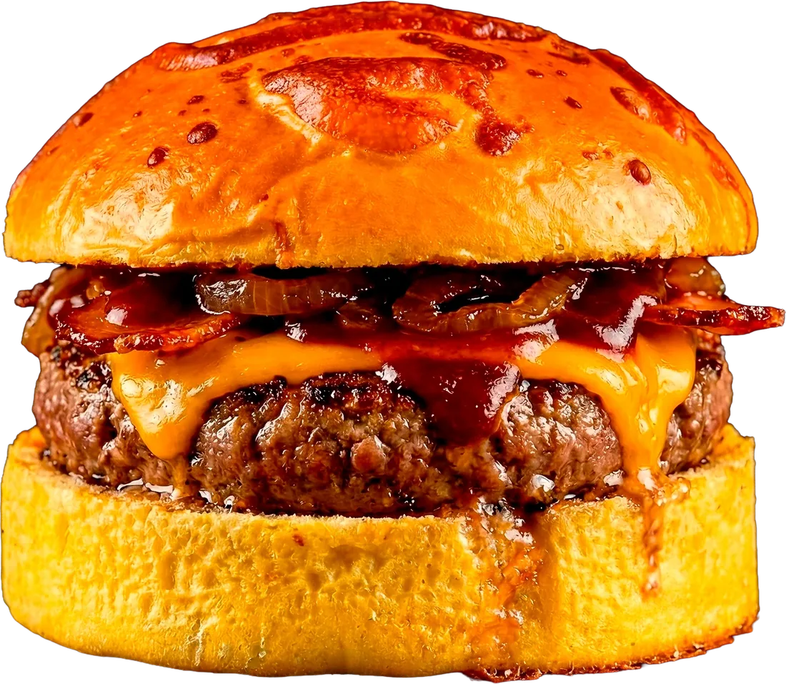 HIGH CHEESE montado en hamburguesa