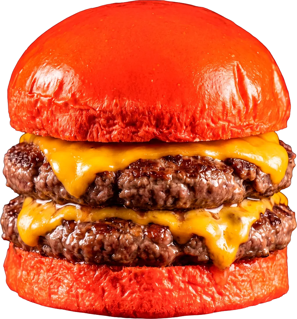 HIGH RED SUPREME montado en hamburguesa