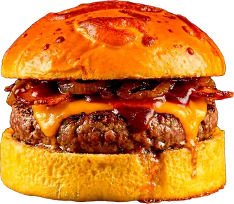 HIGH CHEESE montado en hamburguesa
