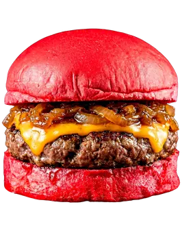 HIGH PINK montado en hamburguesa