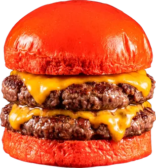 HIGH RED SUPREME montado en hamburguesa