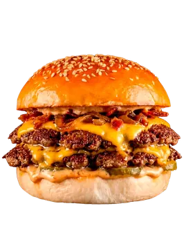 SÉSAMO 95 montado en hamburguesa