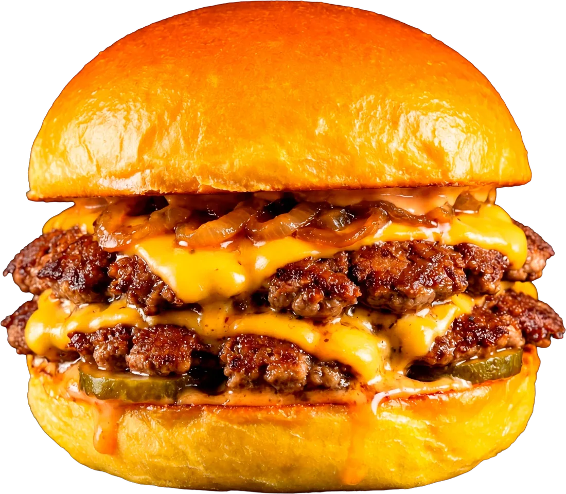 POTATO 100 montado en hamburguesa