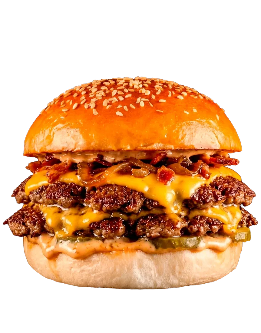 SÉSAMO 95 montado en hamburguesa
