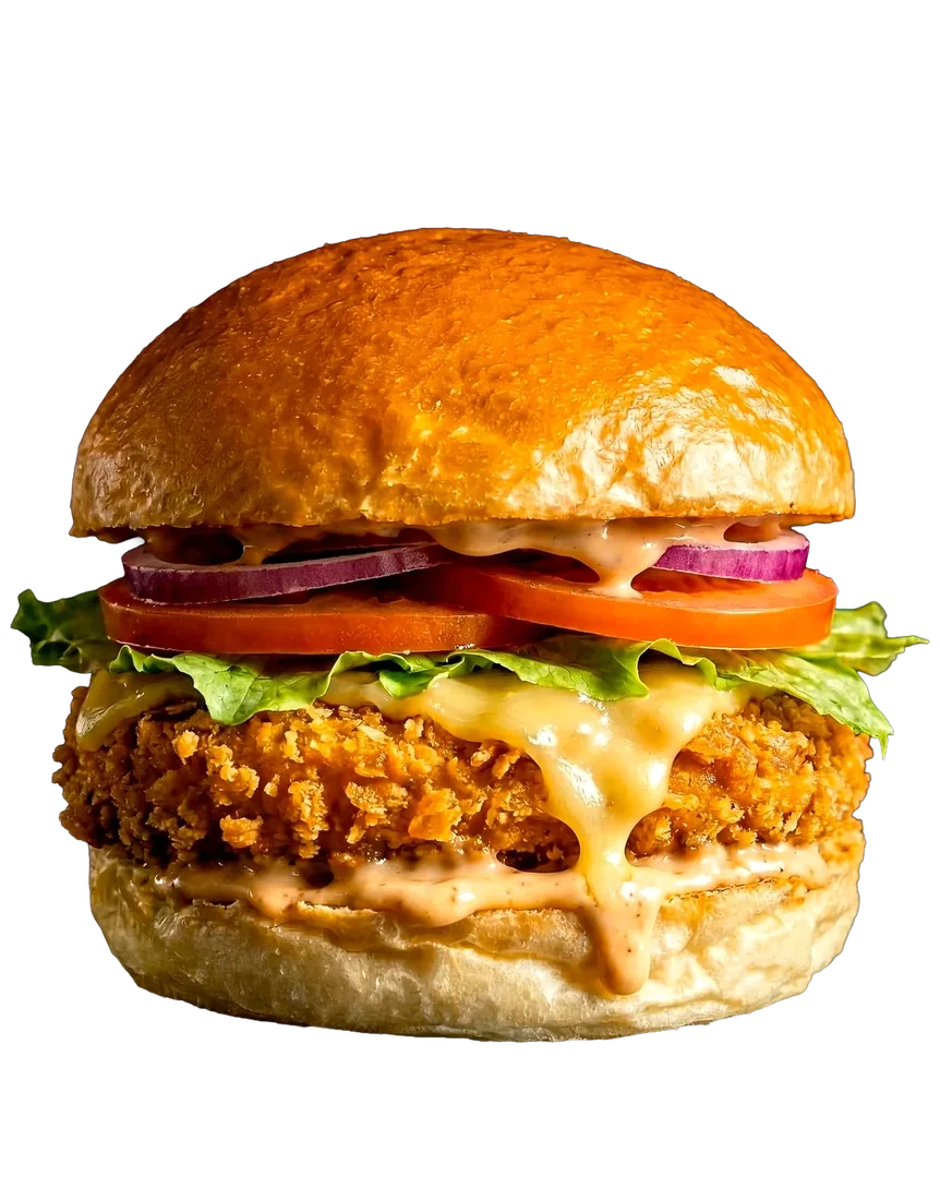 SUPREME VEGAN montado en hamburguesa